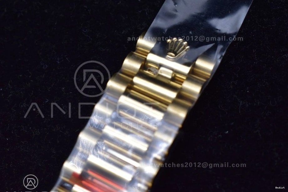 Version V2 36 YG Bracelet BPF A2836 DayDate On Best President 0218